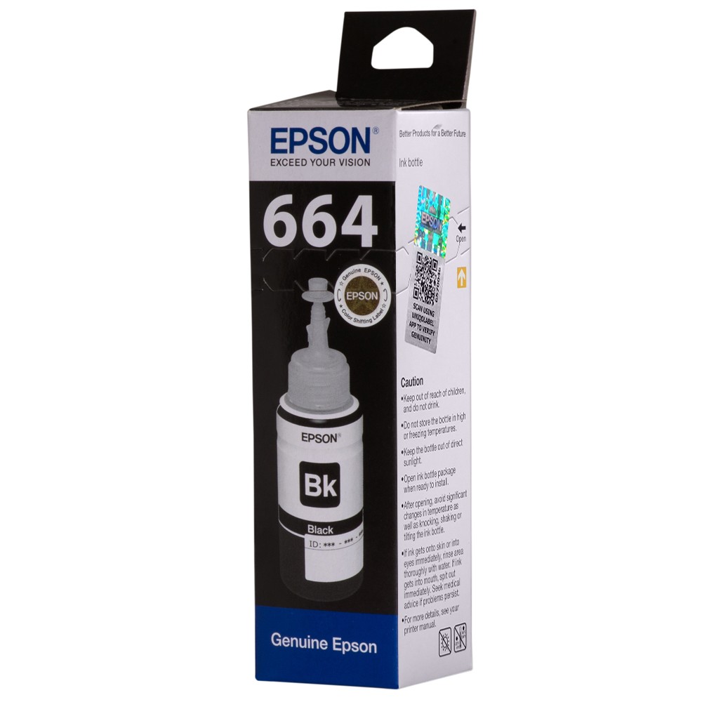 Epson Ink 664100 Black Ink Bottle 70ml