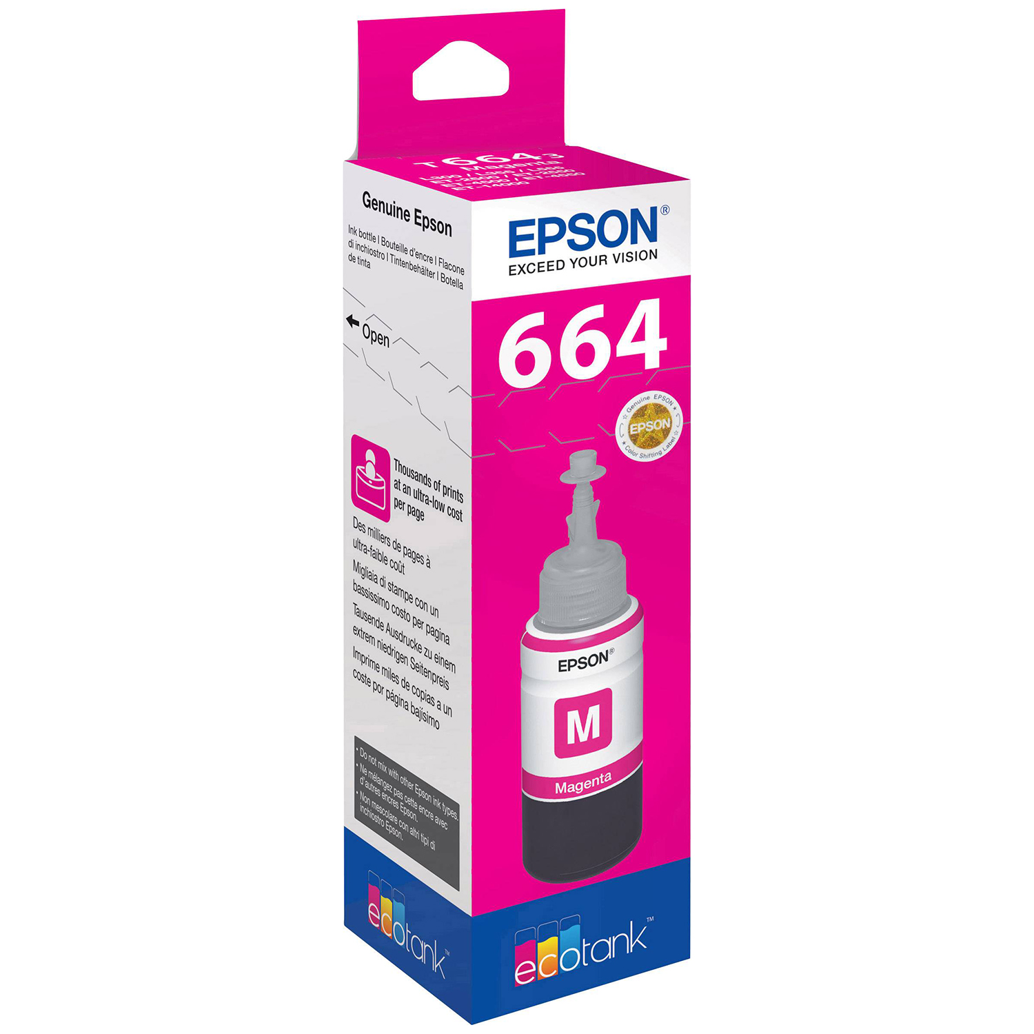 Epson Ink 664300 Magenta Ink Bottle 70ml