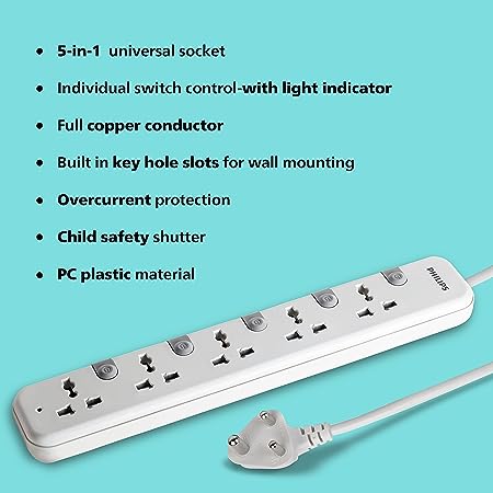 Philips 5UV Individual Power Strip