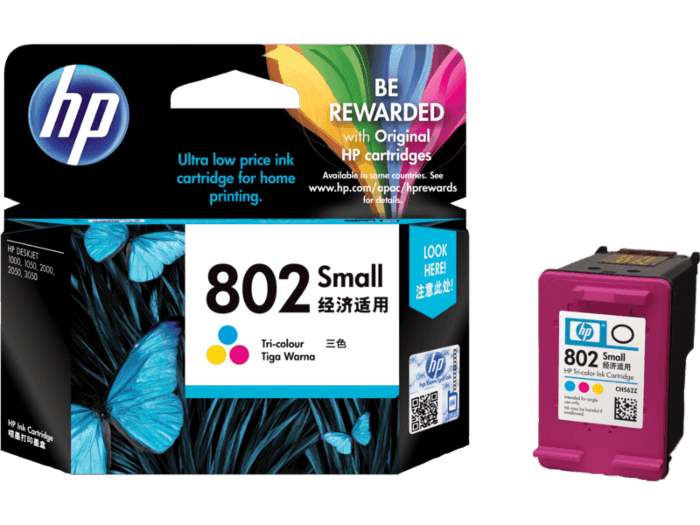 HP 802 Small Tri-color Ink Cartridge