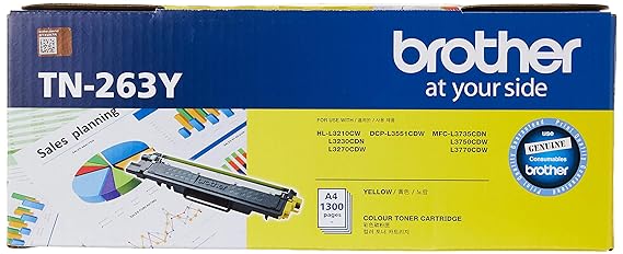 Brother TN-263Y Yellow Toner Cartridge