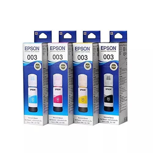 Epson 003 Original Ink Bottle Pack of 4 (Bk/C/Y/M)