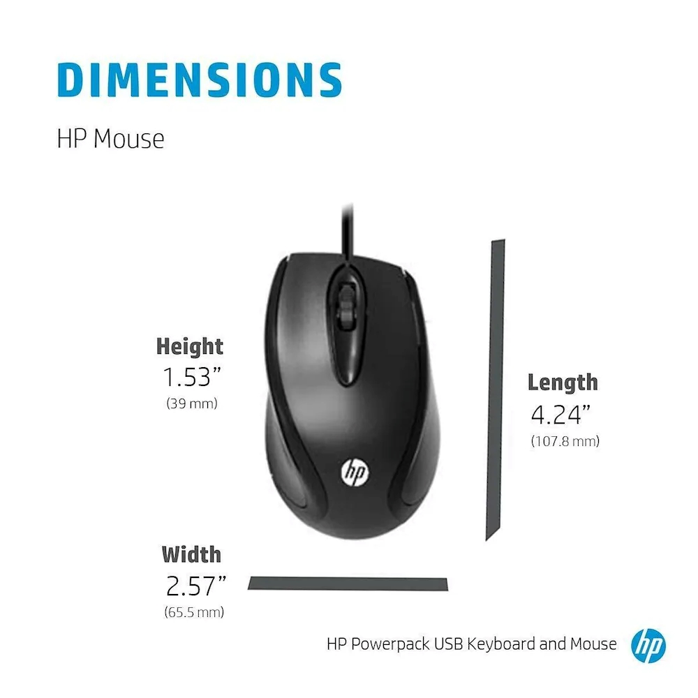 HP  wired keyboard & mouse combo -(Y5G54PA)