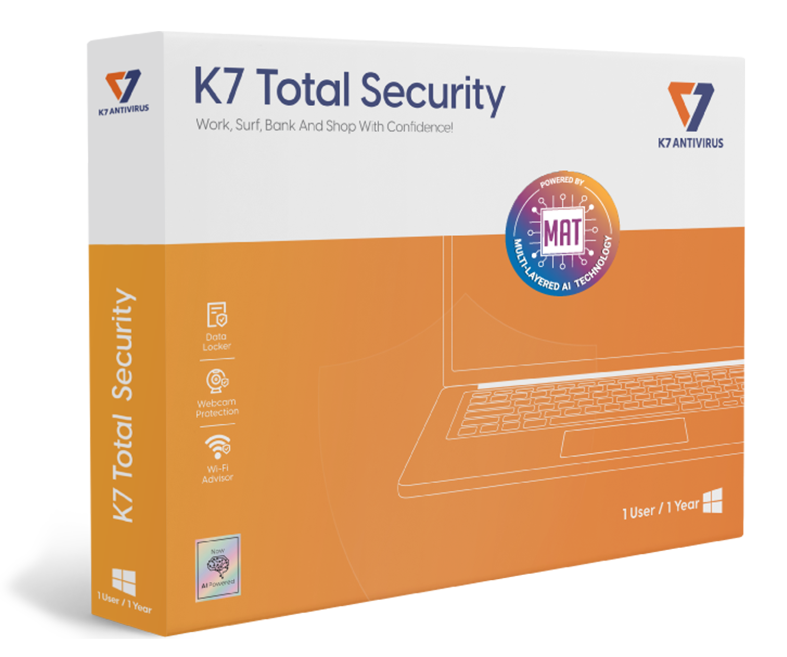 K7 Total Security 1U/1Y Software